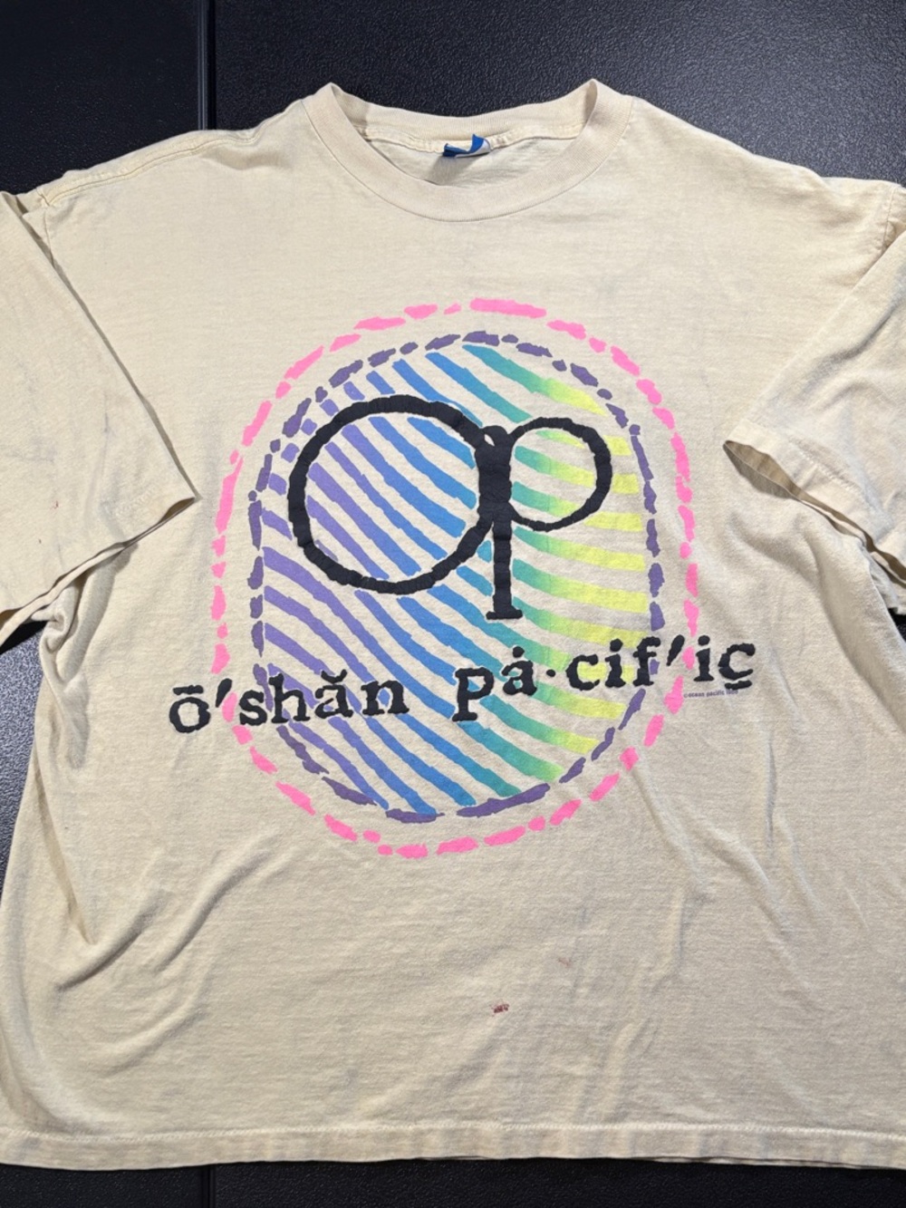 Vintage 1988 Ocean Pacific OP Graphic T-Shirt Single Stitch One Size 80s